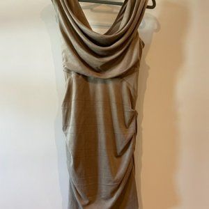 Size Small Bebe Tan Suede Dress